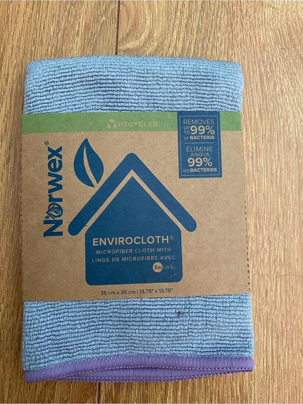 Norwex EnviroCloth Microfiber Cleaning Cloth in Grey - new in cardboard sleeve